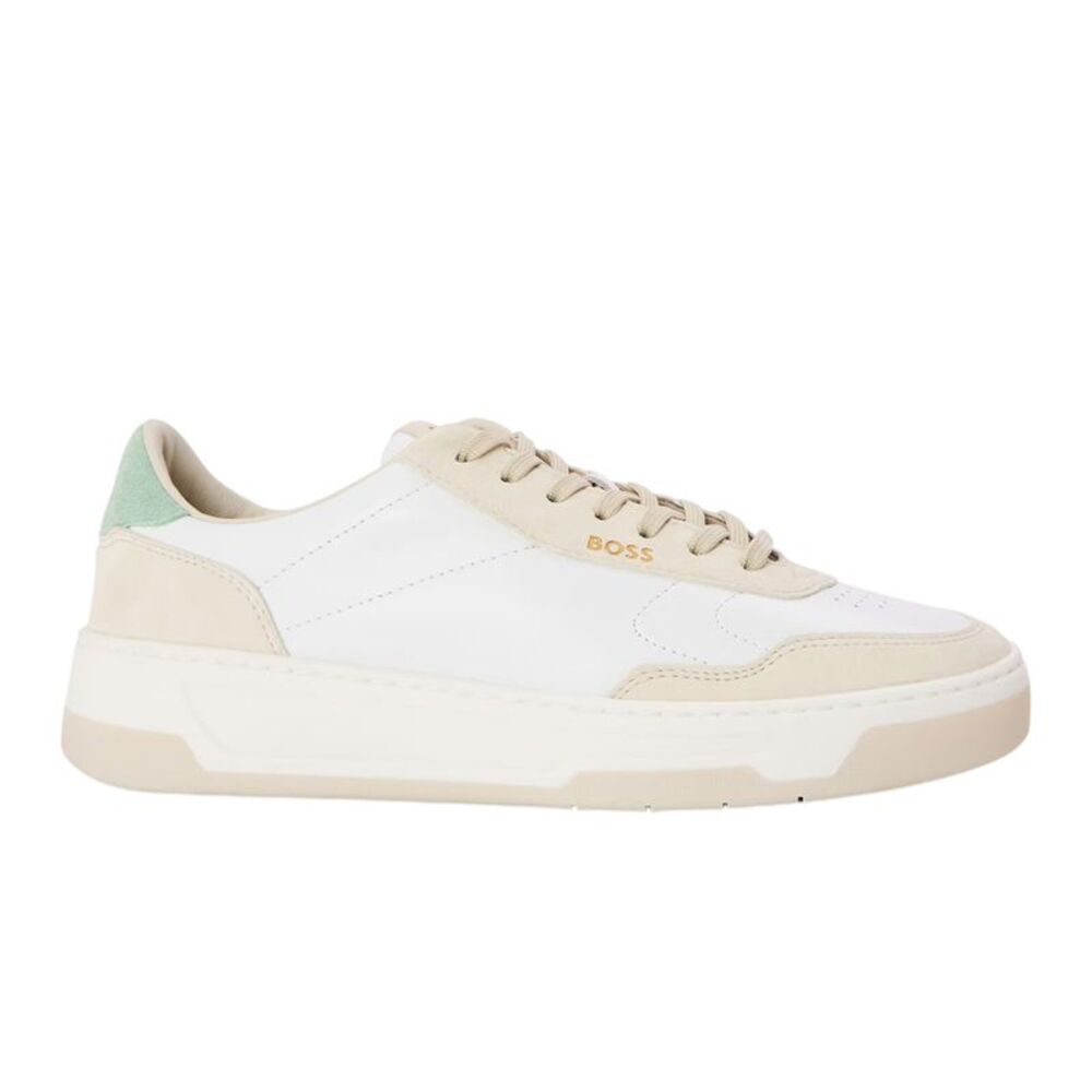 Boss Womens/Ladies Baltimore Leather Low Sneakers / White